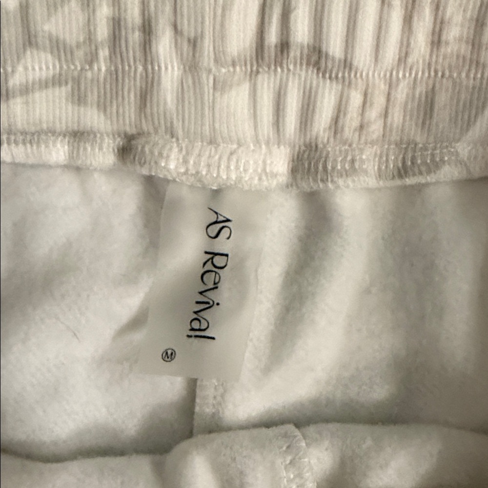 AS Revival Women's Cream Camo Patterned Sweat Pants - Picture 3 of 4